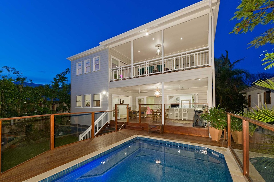 house with pool