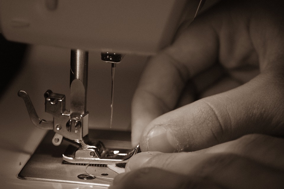 person sewing